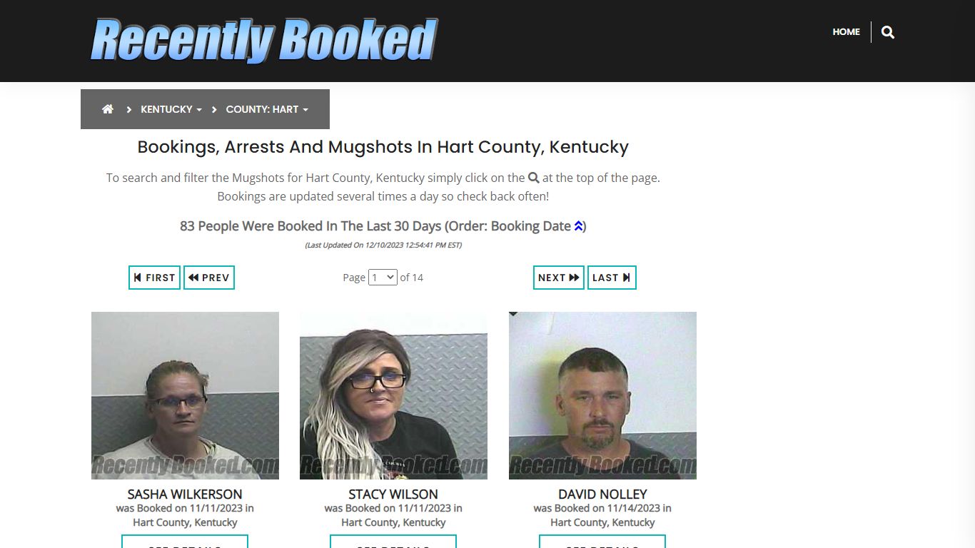 Recent bookings, Arrests, Mugshots in Hart County, Kentucky